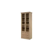 CaliCosy Vitrine TIMBER 80 x 45 x 200 cm Holzfarben
