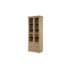 CaliCosy Vitrine TIMBER 80 x 45 x 200 cm Holzfarben