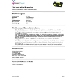 Donau Elektronik RB25 Werkzeugkasten unbestückt Kunststoff schwarz, gelb