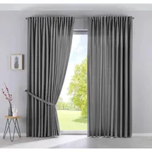 Gardinenbox 2er Set »JENA« HxB 250x300 cm Grau