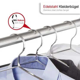 SOTech Design Kleiderbügel Edelstahl 450 x 193 mm mit Haken,