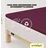 Easy Spannbettlaken für Topper Jersey Elasthan 90 x 190 - 100 x 220 cm purple deep