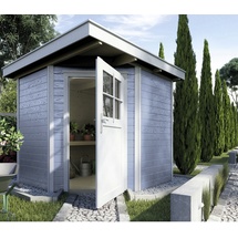 Weka Gartenhaus 229 2,09 x 2,05 m grau