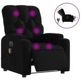vidaXL Massagesessel Elektrisch 86,5 x 93,5 x 0 cm Schwarz mit Vibrationsmassage