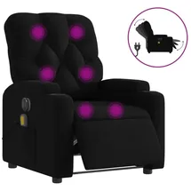 vidaXL Massagesessel Elektrisch 86,5 x 93,5 x 0 cm Schwarz mit Vibrationsmassage