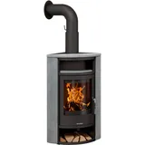 Oranier Kaminofen | Polar Eck Speckstein| 6,5 kW |Schwarz