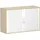 Geramöbel Rollladenschrank Holz 120,0 x 42,5 x 79,8 cm silber/ahorn abschließbar