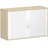 Geramöbel Rollladenschrank Holz 120,0 x 42,5 x 79,8 cm silber/ahorn abschließbar
