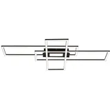 just light. LED-Deckenleuchte Asmin Alu, Eisen, Stahl & Metall Schwarz