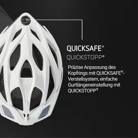 ked ahead gmbh KED Spiri II Trend Allround Fahrradhelm Mit LED Licht Und Reflektor, Optimierter Belüftung und Insektenschutznetz I Farbe: white matt Größe: 55-... - Weiß