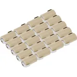 Akkuman 20x XCell Akku Sub-C 1,2V 2000mAh X2000SCR Ni-MH Pappmantel Hochstrom Z Lötfahne