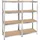 Tectake Schwerlastregal Metall 160 x 40 x 160 cm Silber