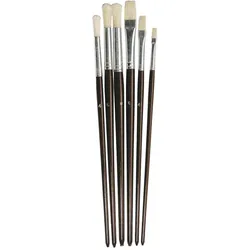 Skooloo Borstenpinsel-Set, 6 Größen auf Karte Koffer24