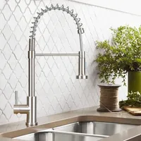 Wasserhahn Küche Küchenarmatur - Spültischarmatur mit Brause Ausziehbar Mischbatterie Spüle 360° Schwenkbar Armatur Hochdruck 2 stück Strahlarten