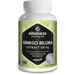 Ginkgo Biloba 100 mg hochdosiert vegan