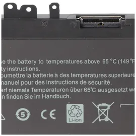 AccuCell Akku passend für Dell Precision 15 (3510), Li-Polymer, 13,2V, 7368mAh, 97Wh