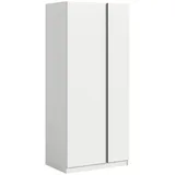 Livetastic Drehtürenschrank OAKLAND 80 x 183 x 53 cm Weiß
