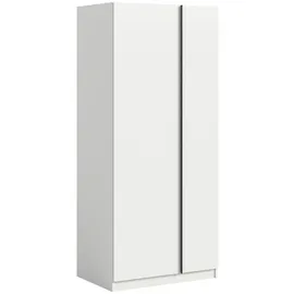 Livetastic Drehtürenschrank OAKLAND 80 x 183 x 53 cm Weiß