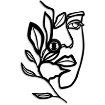 Opviq Wandlampe Flower Faced Opviq, schwarz, für Wohn- / Esszimmer, Metall, Modern, Wandleuchte, Wandlampe Innen - 9 cm - 34 cm - 54 cm