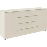 LeGer Home by Lena Gercke Schubladenkommode 160 x 81 x 42 cm Beige (Champagner)