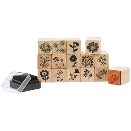 Rico Design Stempelset Natur 16 Teile