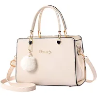 Taschen Damen Handtasche Damen Mittelgroß Damen-Einkaufstasche, modische Handtaschen, Damen-Geldbörse, Umhängetasche, Umhängetasche, Ledertasche für Damen Brieftasche GeldböRsen (Beige, One Size) - Einheitsgröße