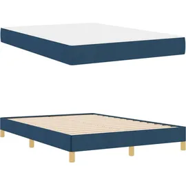 vidaXL Boxspringbett 160 x 200 cm Blau