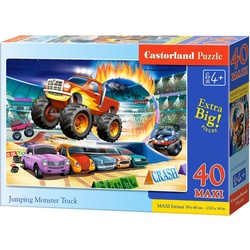 Castorland Jumping Monster Truck, Puzzle 40 Teile maxi