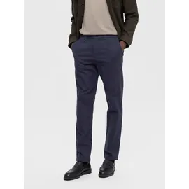 Selected SLH175-SLIM MILES BRUSHED Chinohose Blau 38 32