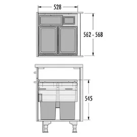 HAILO Euro Cargo 91 l Grau