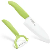 Kyocera GEN GREEN Cut & Peel Santokumesser 14 cm Grün