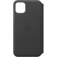 Apple iPhone 11 Pro Max Leder Folio Case schwarz