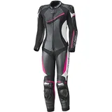 Held Ayana II, 1-Teiler Damen Motorrad Lederkombi, 1tlg. - Schwarz/Weiß/Pink 44