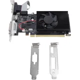 ciciglow R5 230 Computer-Grafikkarte, 2 GB GDDR3, 64 Bit, 625 MHz Kernfrequenz, PCI Express X16, für Arbeit, Videobearbeitung, ITX-Gehäuse
