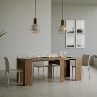 Ausziehbarer Tisch Design 90x48-308cm Esstisch Holz Basic NoixHöhe (cm): 77, Breite (cm): 90, Tiefe (cm): 48 - 308, Zusammensetzung: WOOD, MELAMIN...