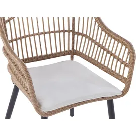 Beliani Aliano II Set 6-tlg. Beige/Schwarz