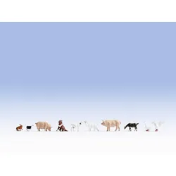 NOCH Tiere auf dem Bauernhof, N (1:160), Mehrfarbig