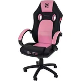 Elite Gaming-Stuhl EXODUS, Memory-Schaum, extra hohe Rückenlehne, Wippmechanik, Armpolster, MG100 (Schwarz/Pink)