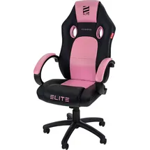 Elite Gaming-Stuhl EXODUS, Memory-Schaum, extra hohe Rückenlehne, Wippmechanik, Armpolster, MG100 (Schwarz/Pink)