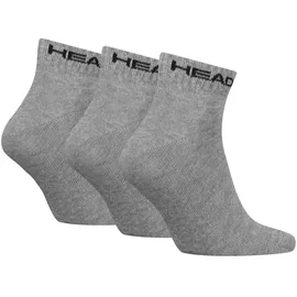 Head Socken Elements All Sport Quarter 3er Pack Grau 39-42
