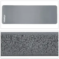 relaxdays Yogamatte grau 60,0 x 180,0 x 1,0