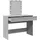 vidaXL Schminktisch mit LED-Beleuchtung Grau Sonoma 100x40x130 cm