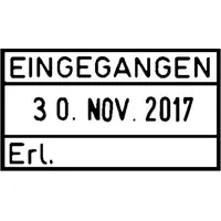 Trodat Datumstempel 2910/L "EINGEGANGEN" + 1 Feld