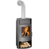 Kaminofen Justus Island Aqua, wasserführend, Stahl Gussgrau / Stahl Gussgrau, 10 kW - 7624 29