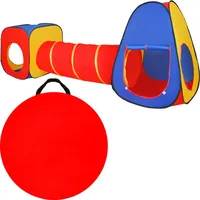 Kruzzel Kinderspielzelt mit Tunnel Spielhaus für Baby und Kleinkinder 3 Teile Spiele Indoor Outdoor 23871