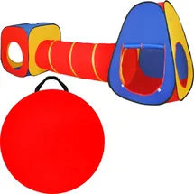 Kruzzel Kinderspielzelt mit Tunnel Spielhaus für Baby und Kleinkinder 3 Teile Spiele Indoor Outdoor 23871