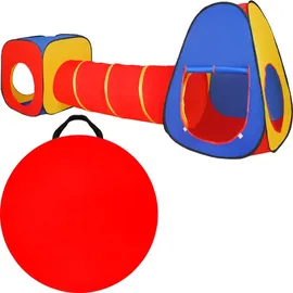 Kruzzel Kinderspielzelt mit Tunnel Spielhaus für Baby und Kleinkinder 3 Teile Spiele Indoor Outdoor 23871
