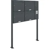 AL Briefkastensysteme Premium Standbriefkasten RAL 7016 Grau