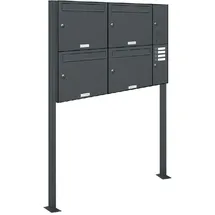 AL Briefkastensysteme Premium Standbriefkasten RAL 7016 Grau