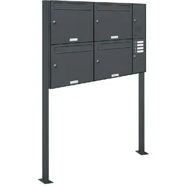 AL Briefkastensysteme Premium Standbriefkasten RAL 7016 Grau